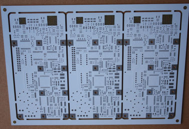 OEM 3W LEIDENE Lichte Raad 200X160mm van PCB en Wit Soldeerselmasker Hal Lead Free Surface Finishing