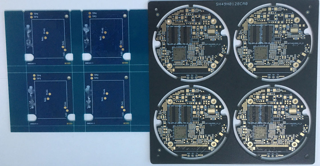 Tweezijdig HAL Immersion Gold 0,5 Oz-de Raad van Prototypepcb